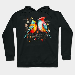 Geometric Birds Hoodie